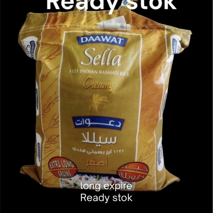 

Daawat Creamy Sella Basmati / Beras Basmati Creamy Sella / 5 kg