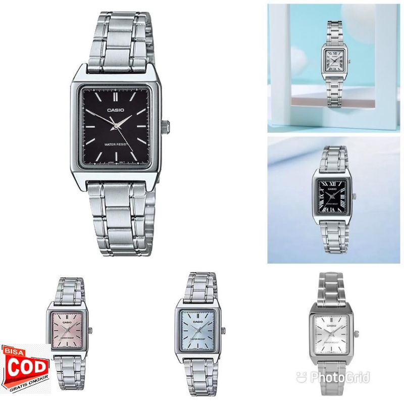 JAM TANGAN CEWEK / WANITA CASIO KOTAK LTP-V007G LTP