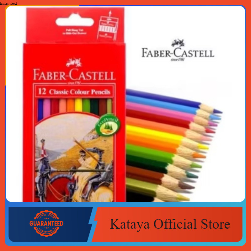 PENSIL WARNA FABER CASTELL 12 WARNA COLOURS