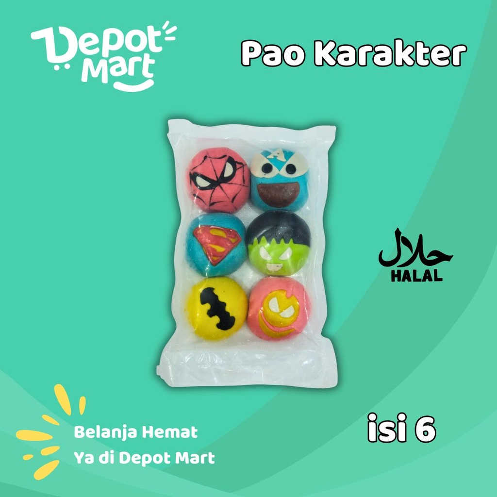 

Pao Jumbo Karakter Isi 6 Pcs Frozen Depot Mart