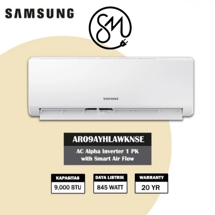 AC Samsung 1 pk AR09AYHLAWKNSE Alpha Inverter AR 09AYHLAW