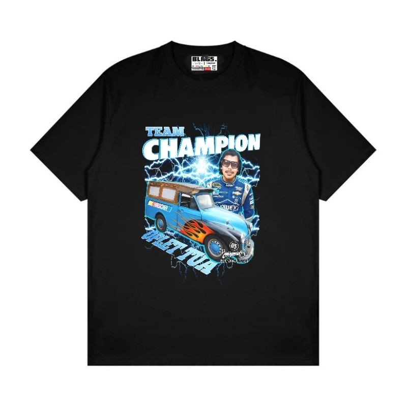 Kaos Pria Distro,T-shirt Blags Original Tshirt Team Champion Oplet Benyamin Sueb Kaos Bootleg Benyam