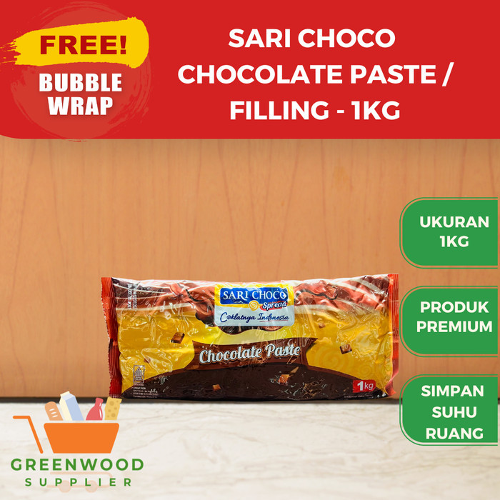 

Sari Choco Chocolate Filling / Chocolate Paste - 1KG [BAHAN KUE]