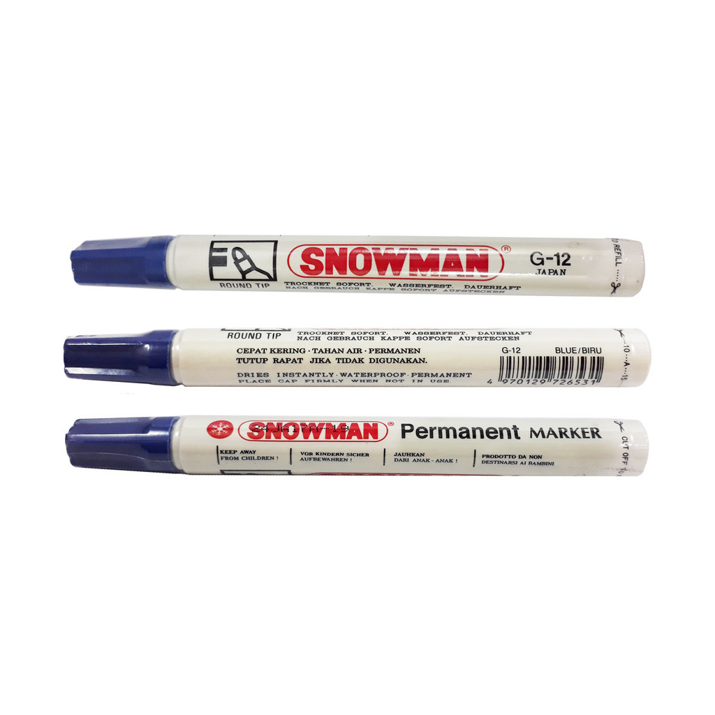 

Spidol SNOWMAN PERMANENT BLACK Spidol Papan Tulis Whiteboard