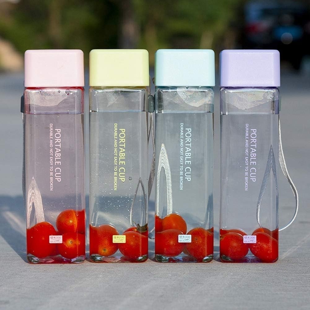 Kiara Botol Minum Transparan 400 Ml / Botol Minum Portable Korean style / Portable Cup 400 Ml