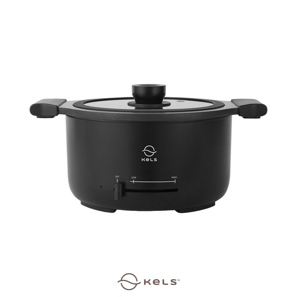 Kels 2.5 ltr Oscar Panci Hot Pot Elektrik 2 In1 - Hitam Multifunction Electric Pan Kuali Pot Peralat