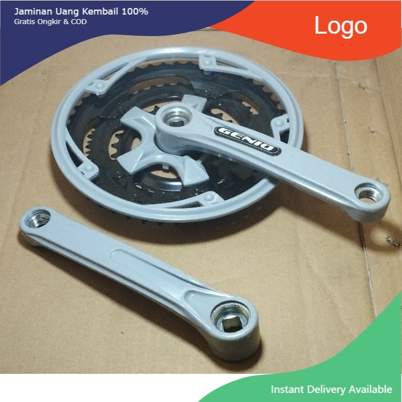 crank genio sepeda mtb federal 3 speed gir tengah mtb