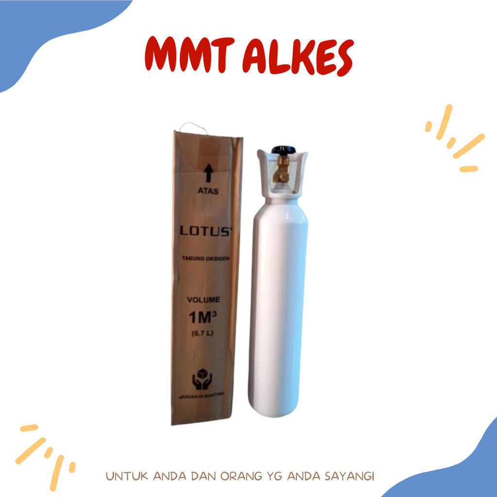 Tabung Oksigen 1M3 LOTUS (TABUNG ONLY) - mmtalkes