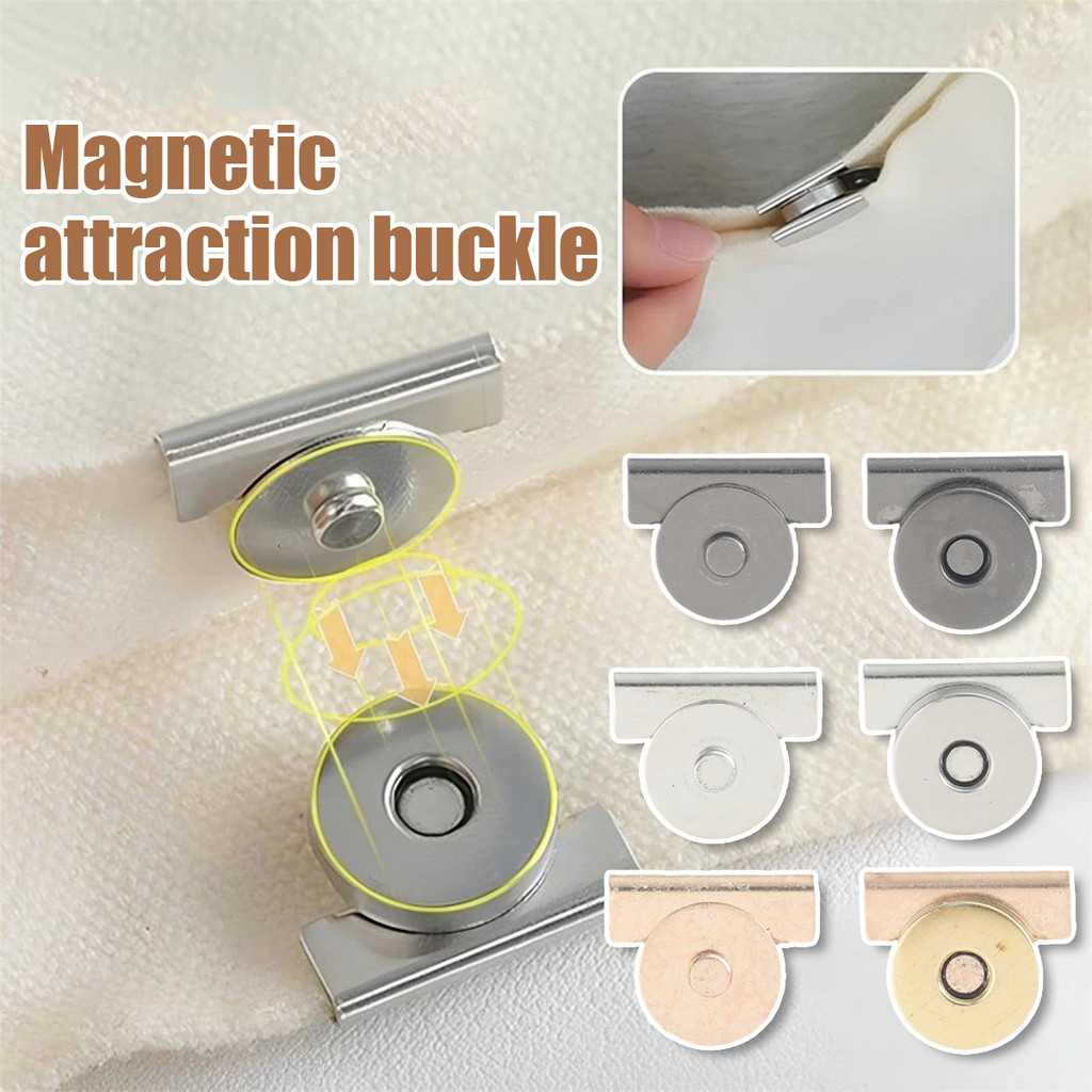 Kancing magnet jahit  10 Pasang / Kancing Magnet Tas /  Kancing Magnet Snap Bag Lock Tas Serbaguna