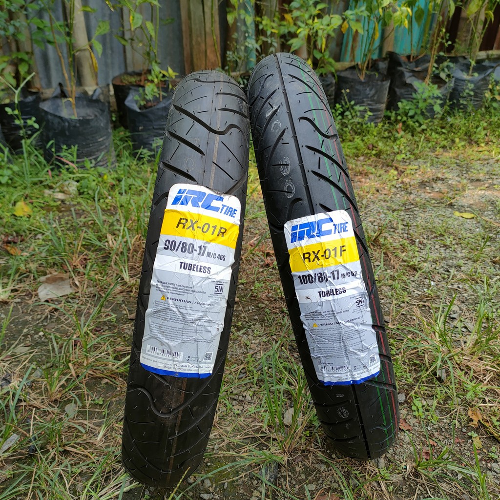 Ban Tubeless 90/80-17 Byson Depan/ Vixion New Depan & 100/80-17 Byson Depan RX01F Original IRC