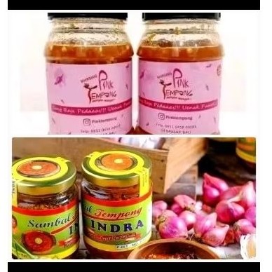 

Sambel botol pink tempong sambal pedas Indra khas oleh oleh Bali