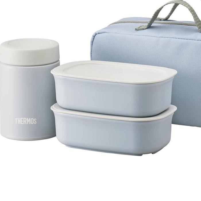Thermos JEA-801 SKY Vacuum Insulated Soup Lunch Set, (800 ml) sky blue