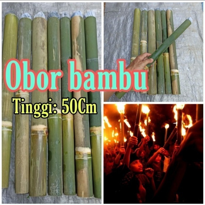 Bambu obor - Obor bambu - coleng - Lampu penerangan Rempah_herbalCo