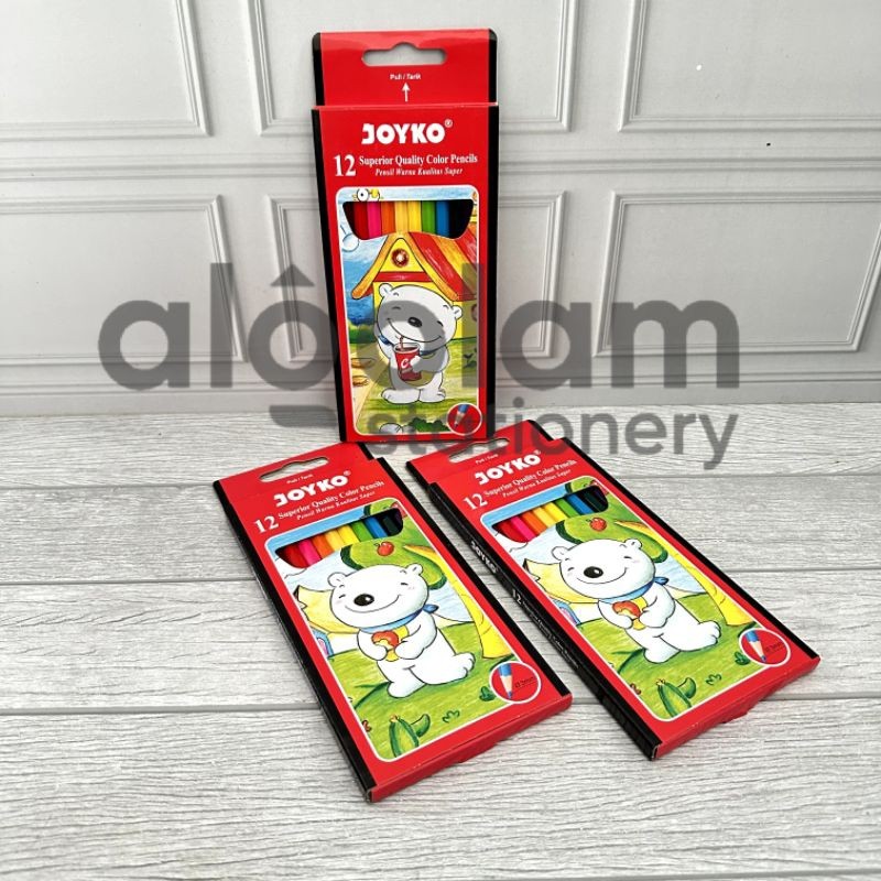 

SATU SET ( 12 WARNA ) Pensil Warna 12 Warna Panjang Joyko CP-12PB lengkap