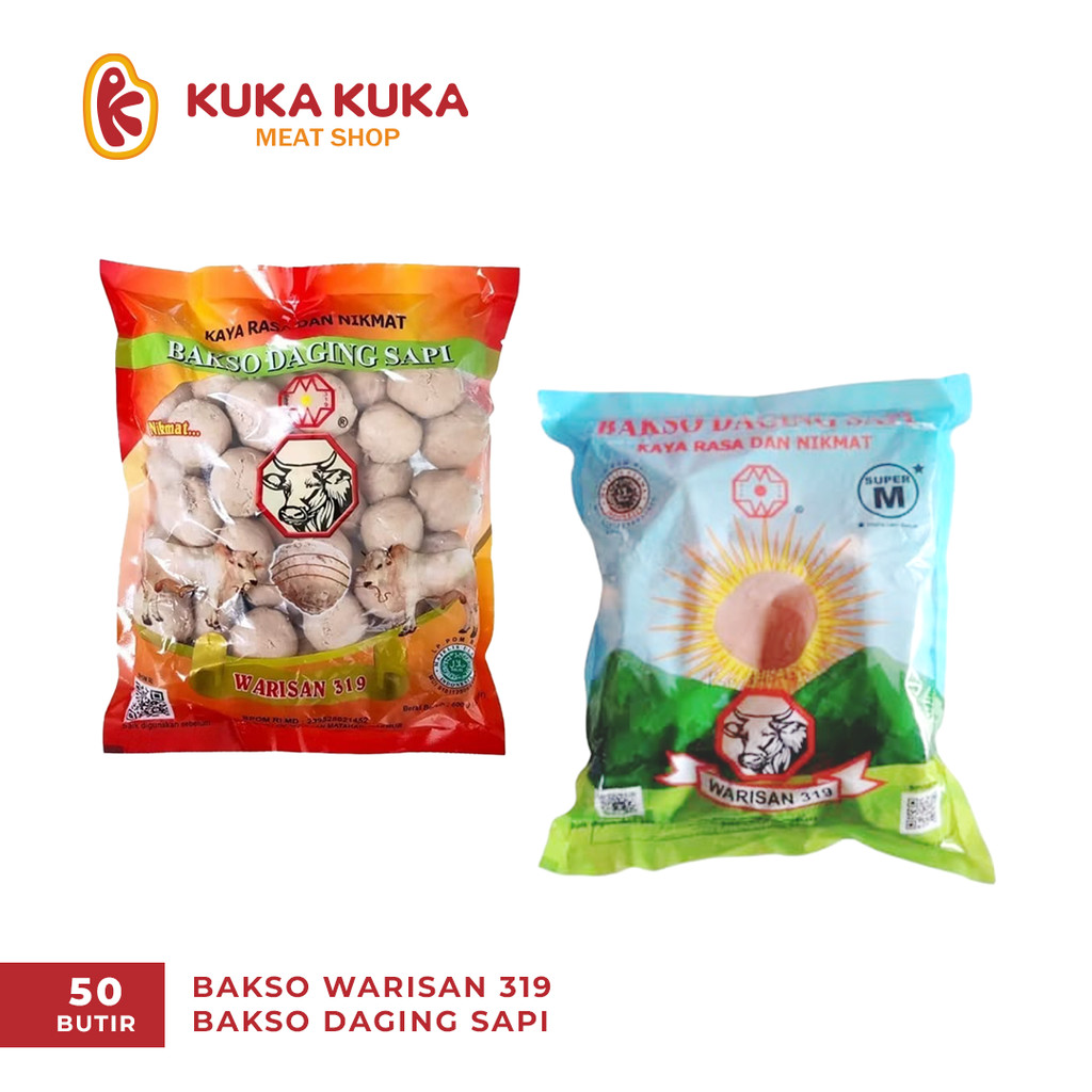

Kuka - Bakso Warisan Super Polos/sapi urat isi 50 pcs