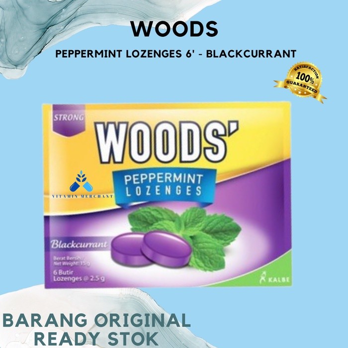 

PERMEN WOODS PEPPERMINT LOZENGES 6' - BLACKCURRANT - vm2