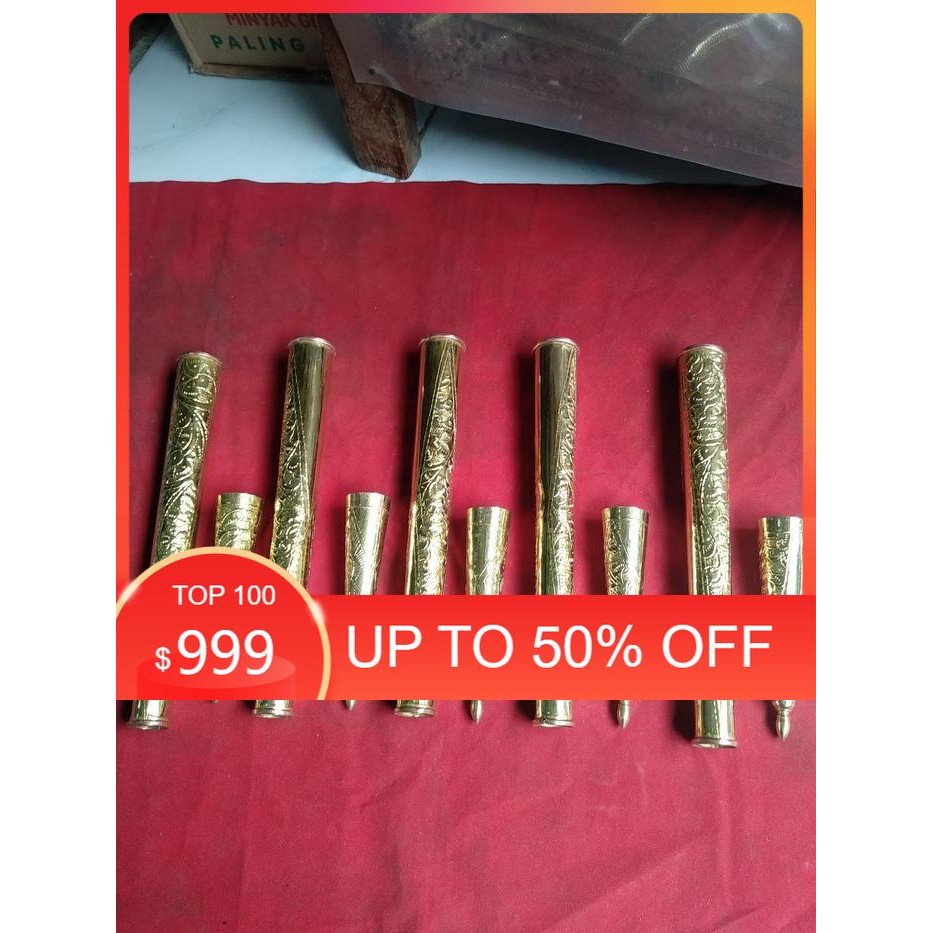 Tunjung tombak ukir AN10