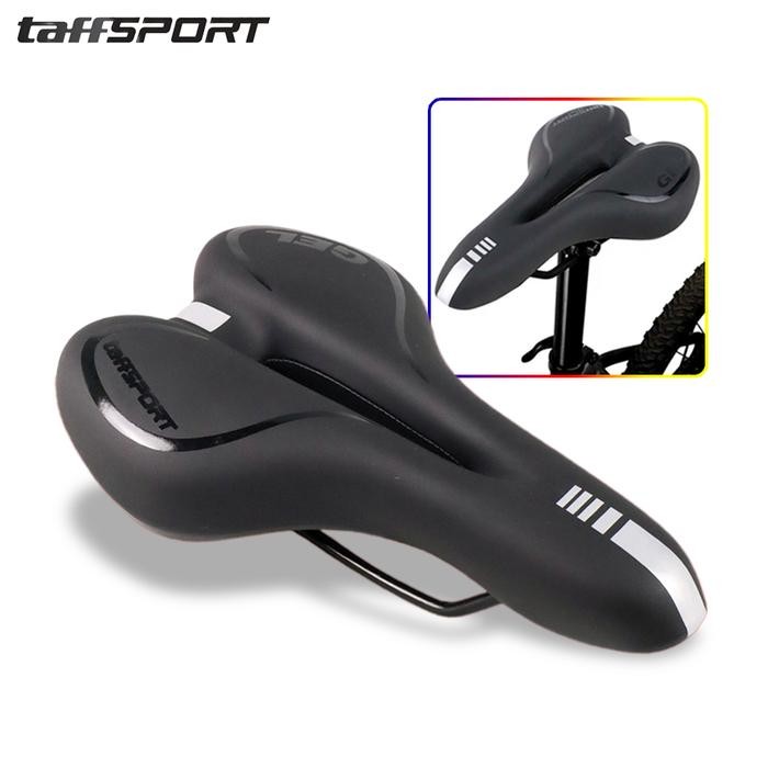 [BERGARANSI] Harga Promo Sadel Sepeda Empuk TaffSPORT YP081 Jok MTB Saddle Gel Silicone Cushion Berk