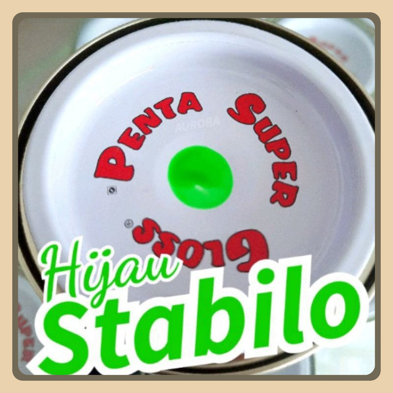 Cat Hijau Stabilo 5860-62074 Penta Super Gloss Green Stabilo Cerah Original