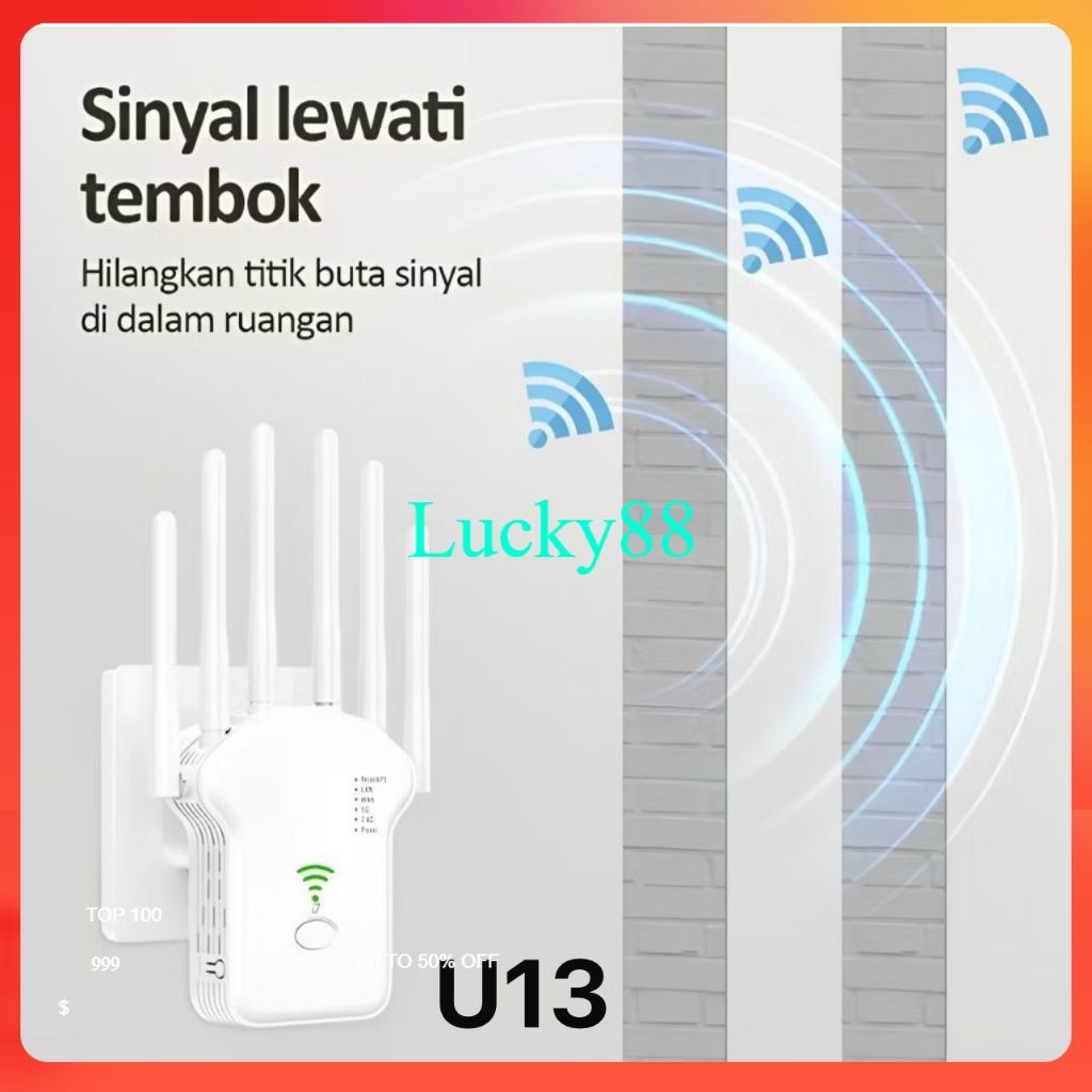 WIFI REPEATER 6 ANTENA (U13 )