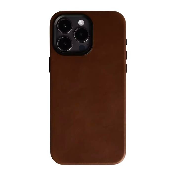 Leather Case iPhone 15 Pro Max Andar The Aspen MagSafe Casing Original - 15Max Brown
