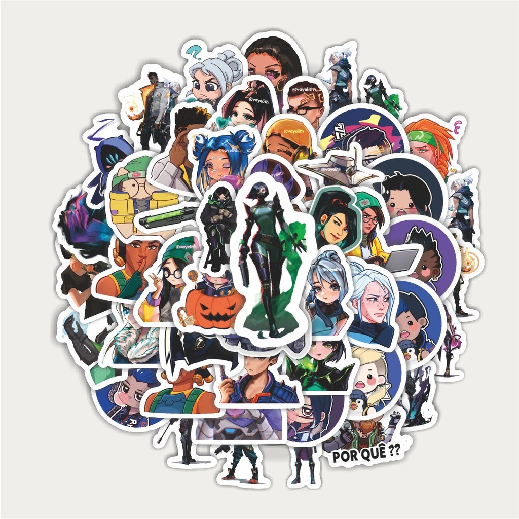 

Sticker Pack Stiker Kartun Valorant Stiker | Sticker TUMBLR | Stiker LAPTOP KOPER HELM
