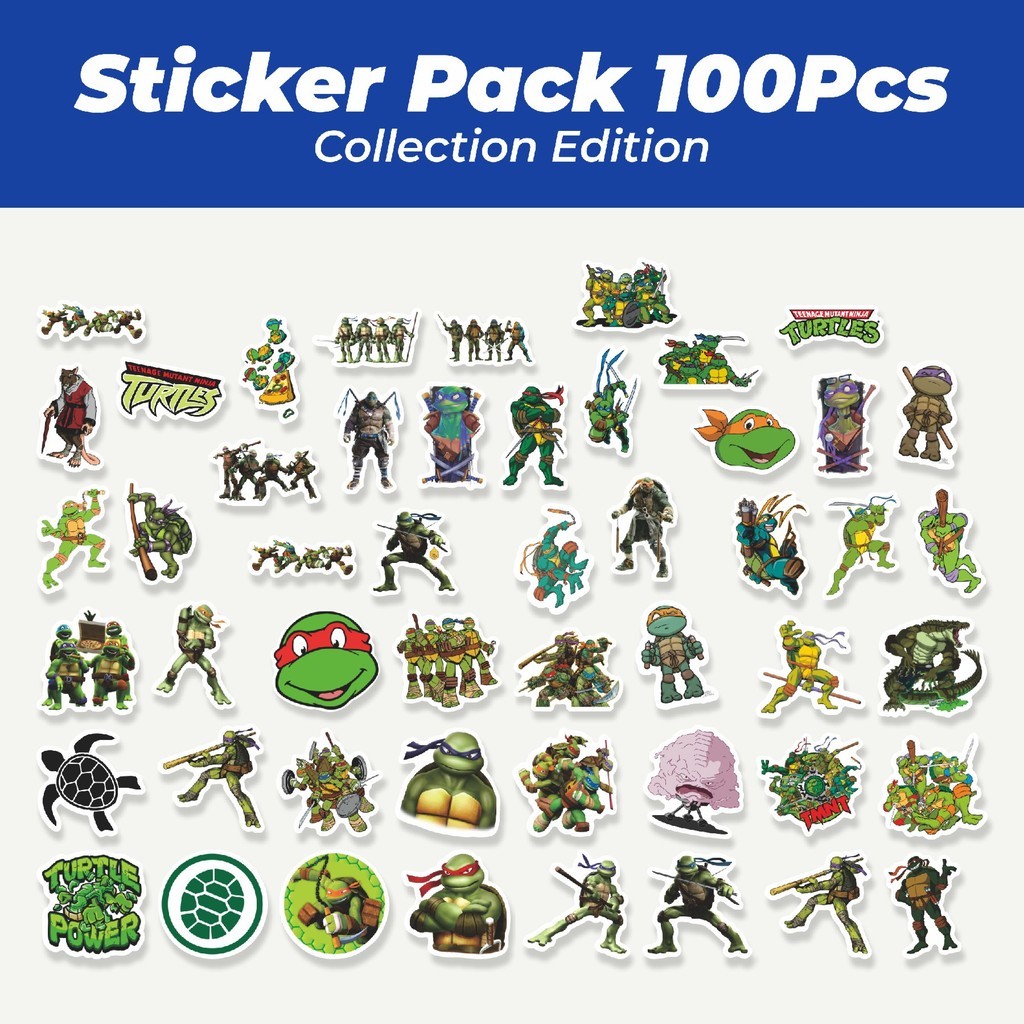 

Hot Sticker Kartun Ninja Turtles Sticker Lucu Anti Air Stikers Berperekat Waterproof Sticker Decal Buat Motor Helm Buku Journal Koper Casing HP Laptop Botol Minum
