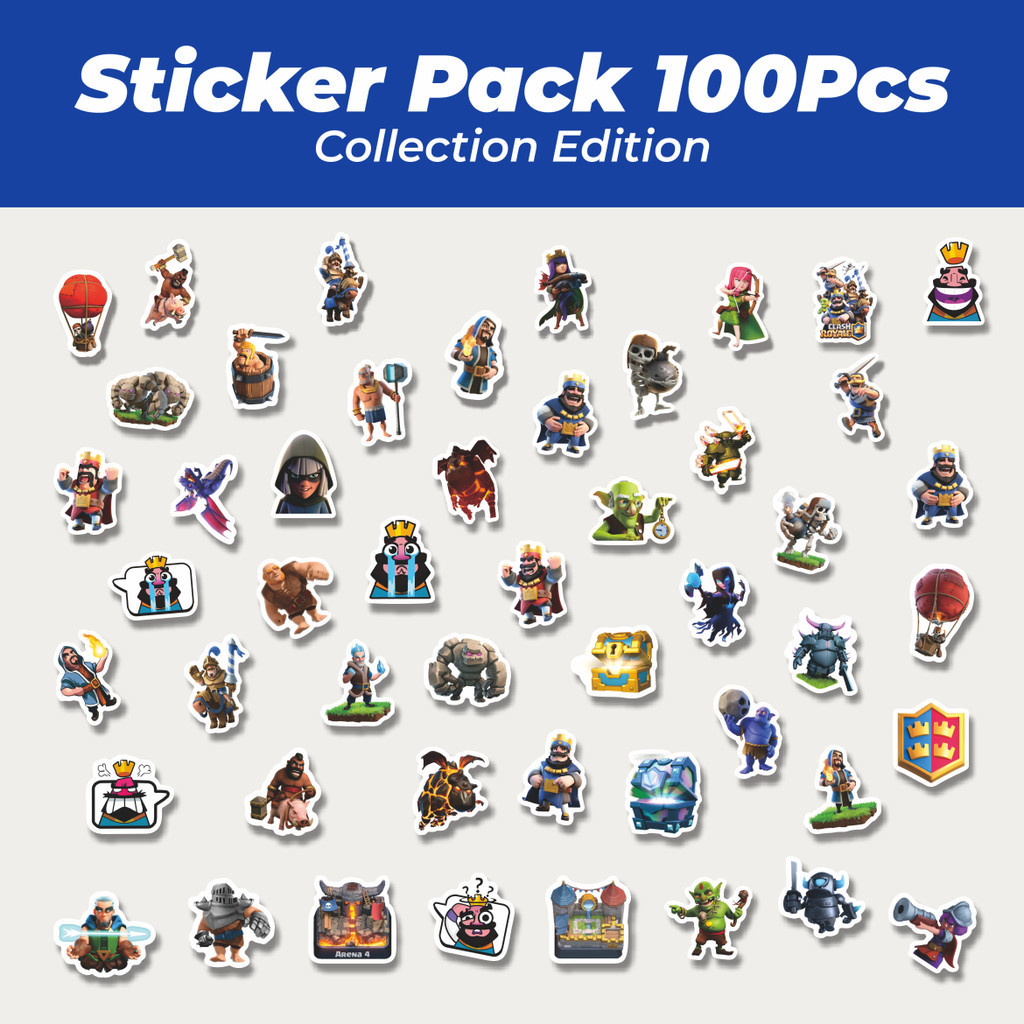 

Hot Stiker Games Clash Royale Lucu Anti Air Stikers Berperekat Waterproof Sticker Decal Buat Motor Helm Buku Journal Koper Casing HP Laptop Botol Minum