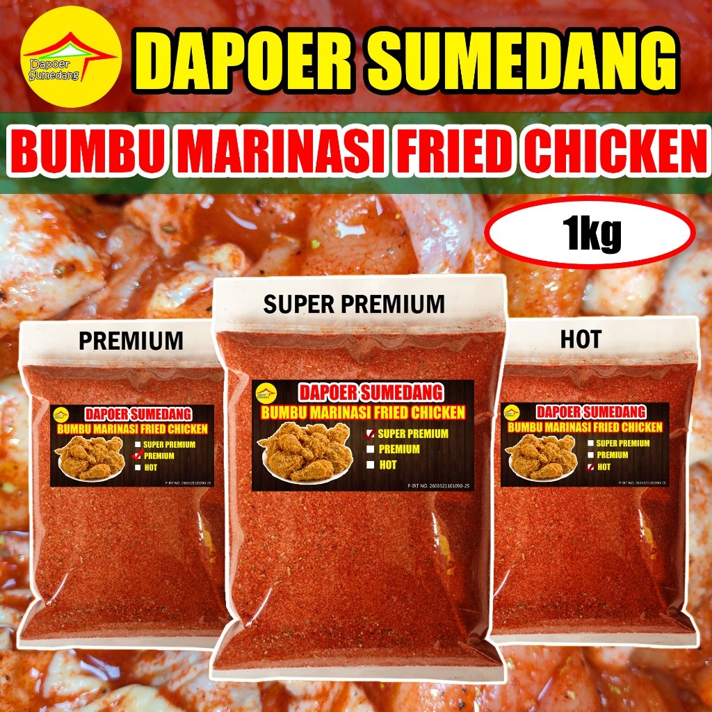

BUMBU MARINASI FRIED CHICKEN 1 KG / TEPUNG BIANG AYAM KENTUCKY PREMIX by DAPOER SUMEDANG