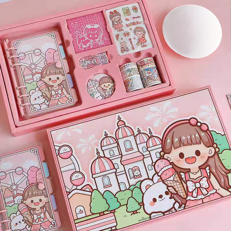 

Diary Set Buku Jurnal Binder Aesthetic Buat Hadiah Ulang Tahun Edisi Dodo Girl