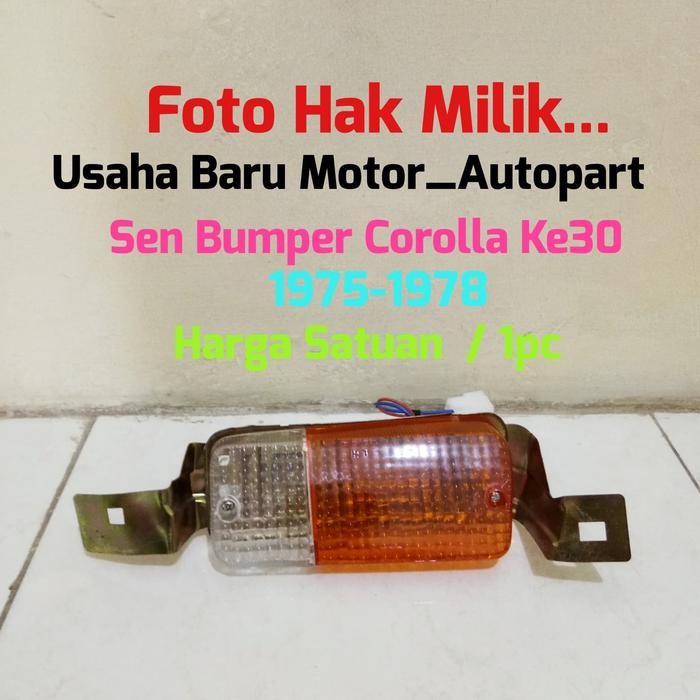 Lampu Sen Sein Bumper Bemper 1pc Toyota Corolla 75-78 KE30 KE 30