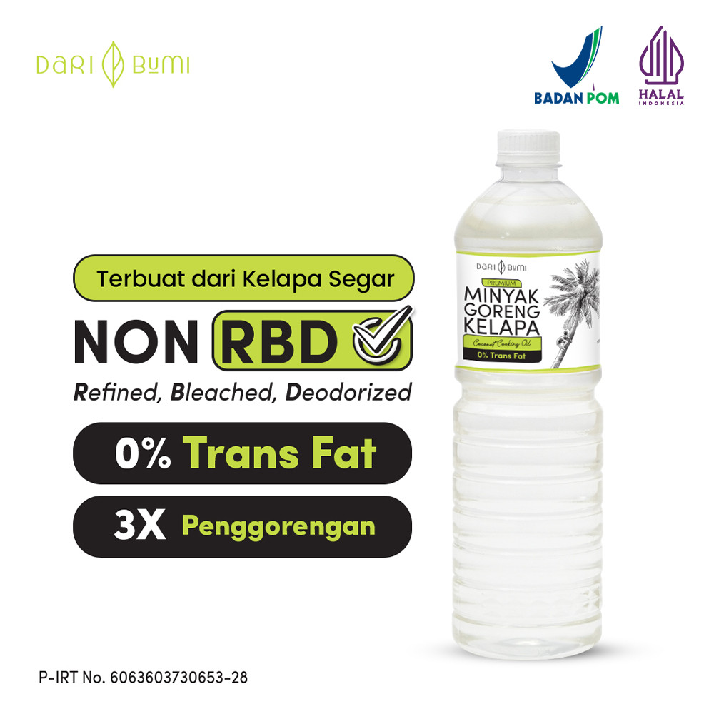 

Dari Bumi Minyak Goreng Kelapa Premium Coconut Cooking Oil Non RBD 1 Liter
