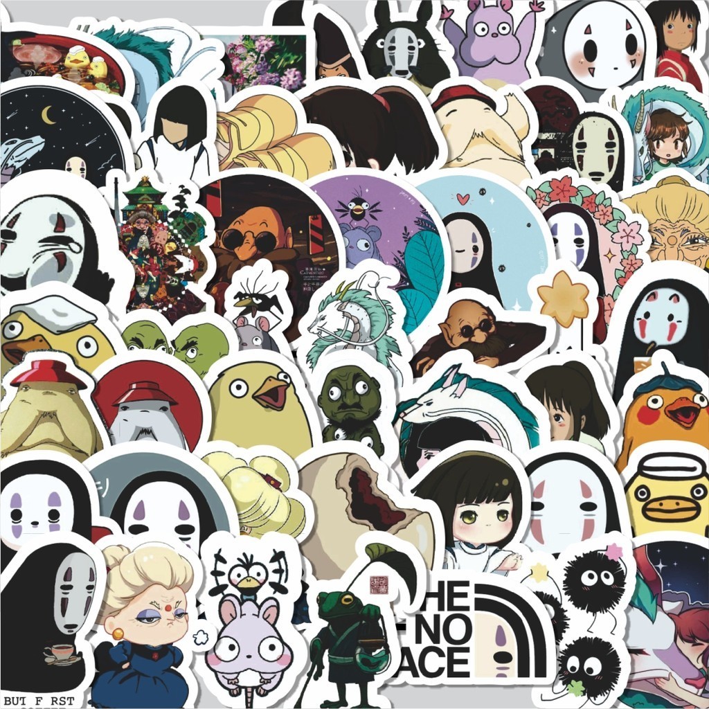 

Stiker Cutting Pack Stiker Anime Ghibli Hayao Miyazakui V5 Isi 100Pcs Series Aesthetic Lucu Keren Untuk Koper Bahan Vynil