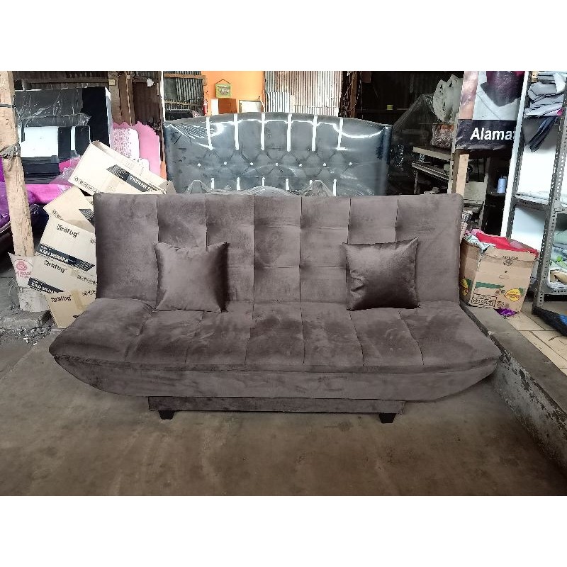 JAMIN MURAH SOFA BED TANPA PUF(BISA LANGSUNG ORDER)