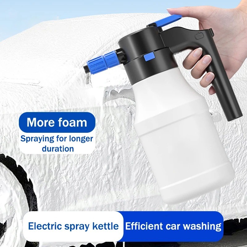 Semprotan Elektrik Pembuat Busa - Alat Cuci Electric Car Wash Foam Spray 1.5L - Pembuat Snow