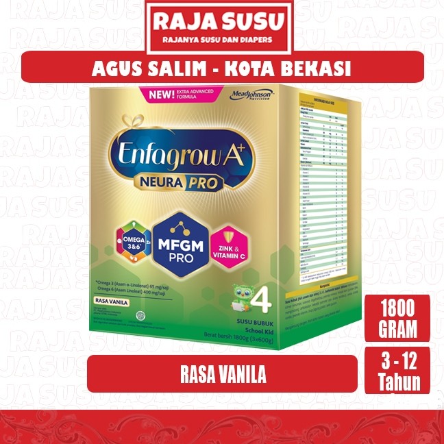 ENFAGROW A+ 4 VANILA 1800 GR - RAJA SUSU Premium