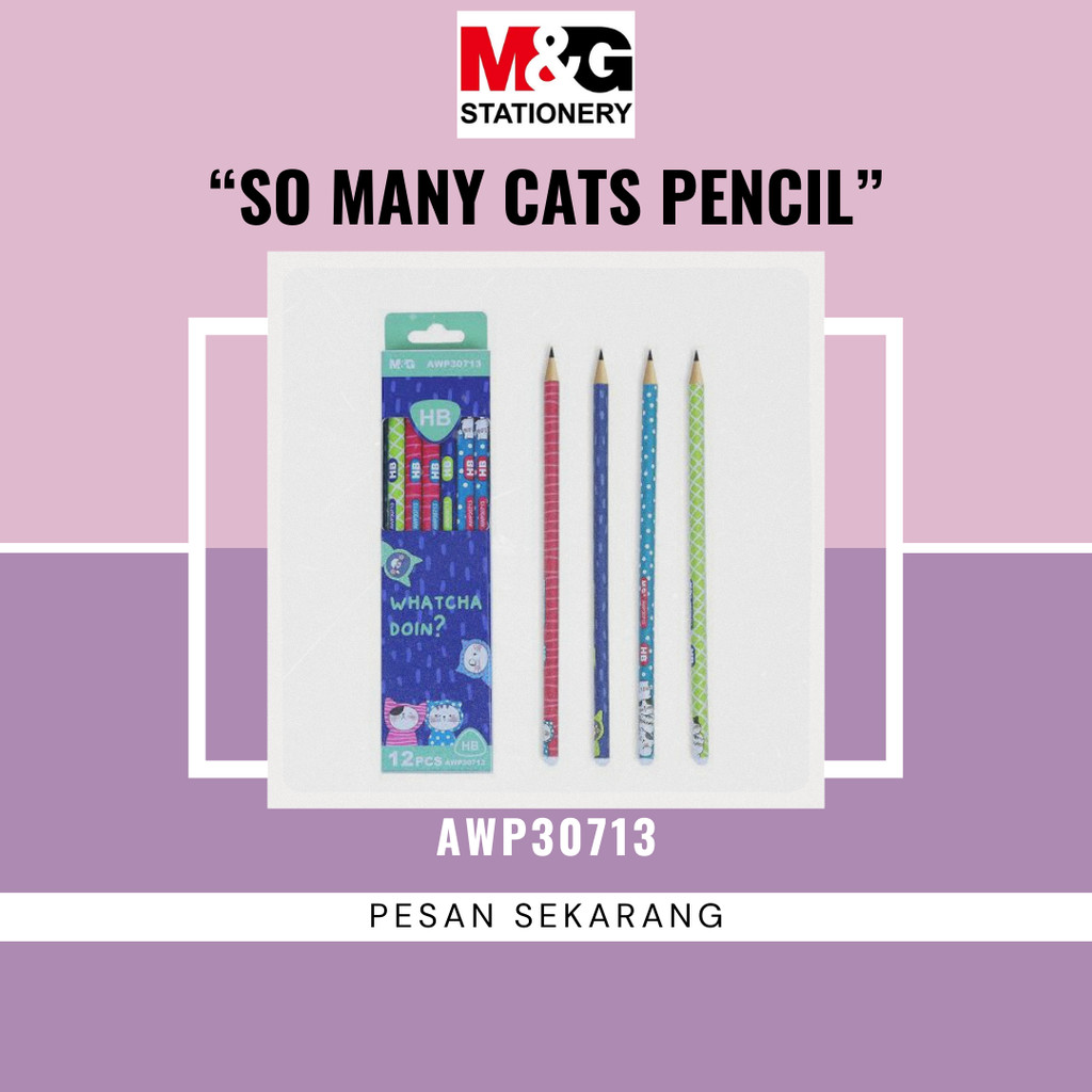 

M&G "SO MANY CATS" Pencil Triangle Barrel HB AWP30713