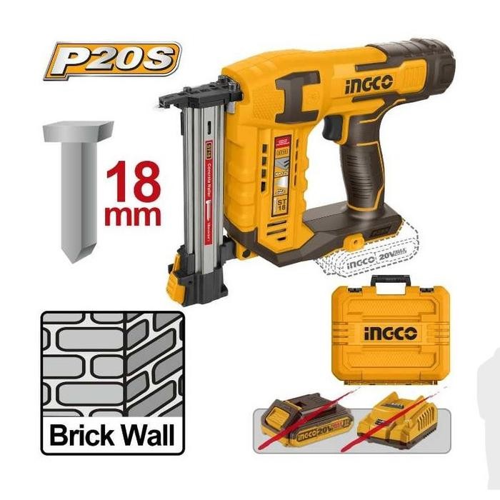 

Cordless Concrete Brad Nailer Kit INGCO CSTLI3805 PAKU TEMBAK