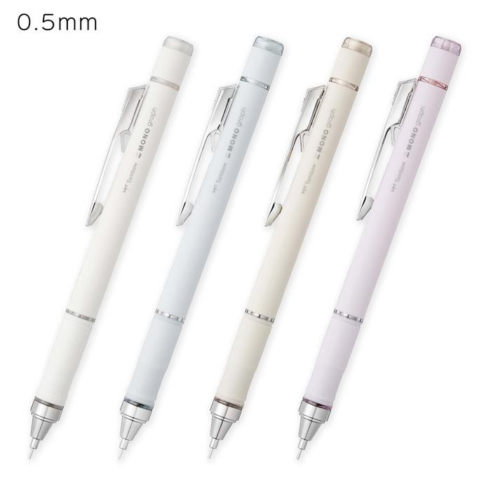 

Tombow Mono Graph Soft Fit Grip Grayish Colors 0.5mm Limited Edition - Ivory