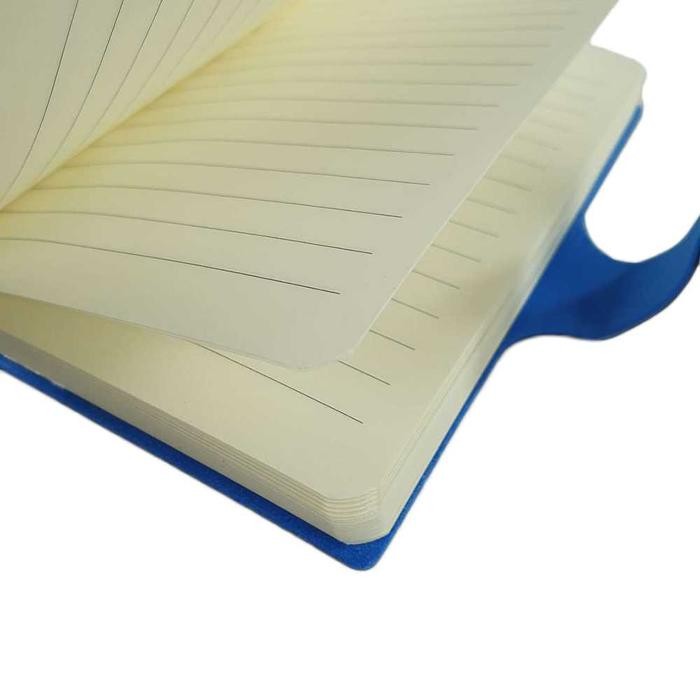 

Notebook Diary Book Sketch Book Journal Book Ukuran Cover Kulit A7 - Biru Tua