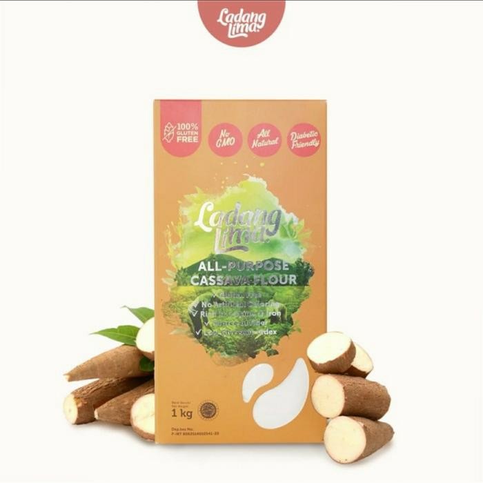 

[PROMO EXP TERBARU] Cassava Flour All Purpose Ladang Lima 1kg / 1 kg - 500gr Bergaransi Terlaris