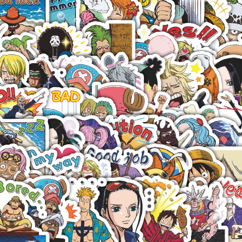 

Stiker Cutting Pack Stiker Anime One Piece Isi 100Pcs Series Aesthetic Lucu Keren Untuk Koper Bahan Vynil