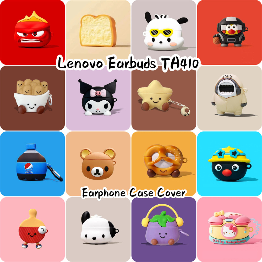 Inovasi Untuk Lenovo Thinkplus TA410 Case Trendi Kartun Soft Silicone Earphone Case NO.1