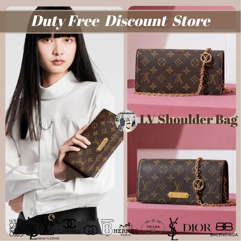 Louis Vuitton LV WALLET DI RANTAI LILY Women Shoulder Bag Crossbody Chain Bag Garansi Dua Tahun