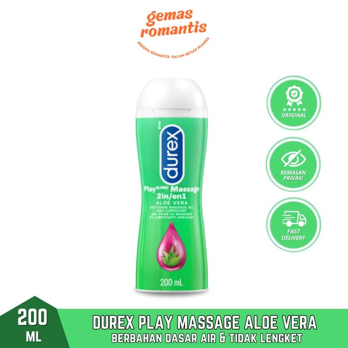 

PROMO MURAH !! Lubricant Durex Play Massage 2 In 1 200 ml Pelumas Pelicin Durek