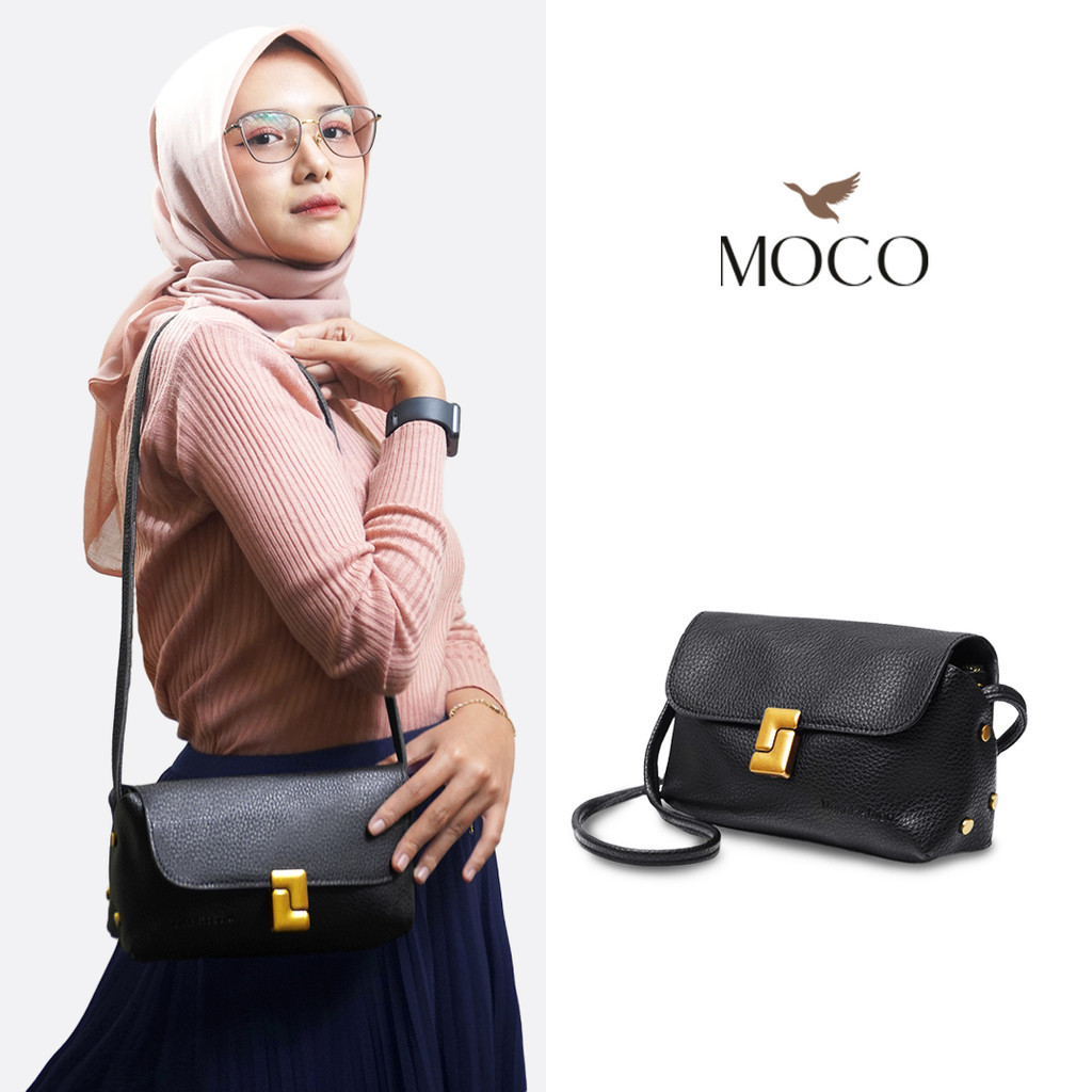 CG56TG MOCO Fashion Tas Sling Bag Wanita Kecil Selempang Mini Korean Style Aesthetic Kulit Terbaru 1