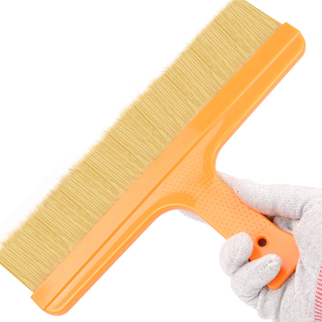 

EHDIS Anti-Slip Plastic/Rubber Handle Bristle Brush Tinting Vinyl Wrap Film Install Household Wallpaper Pighair Smoothing Tool
