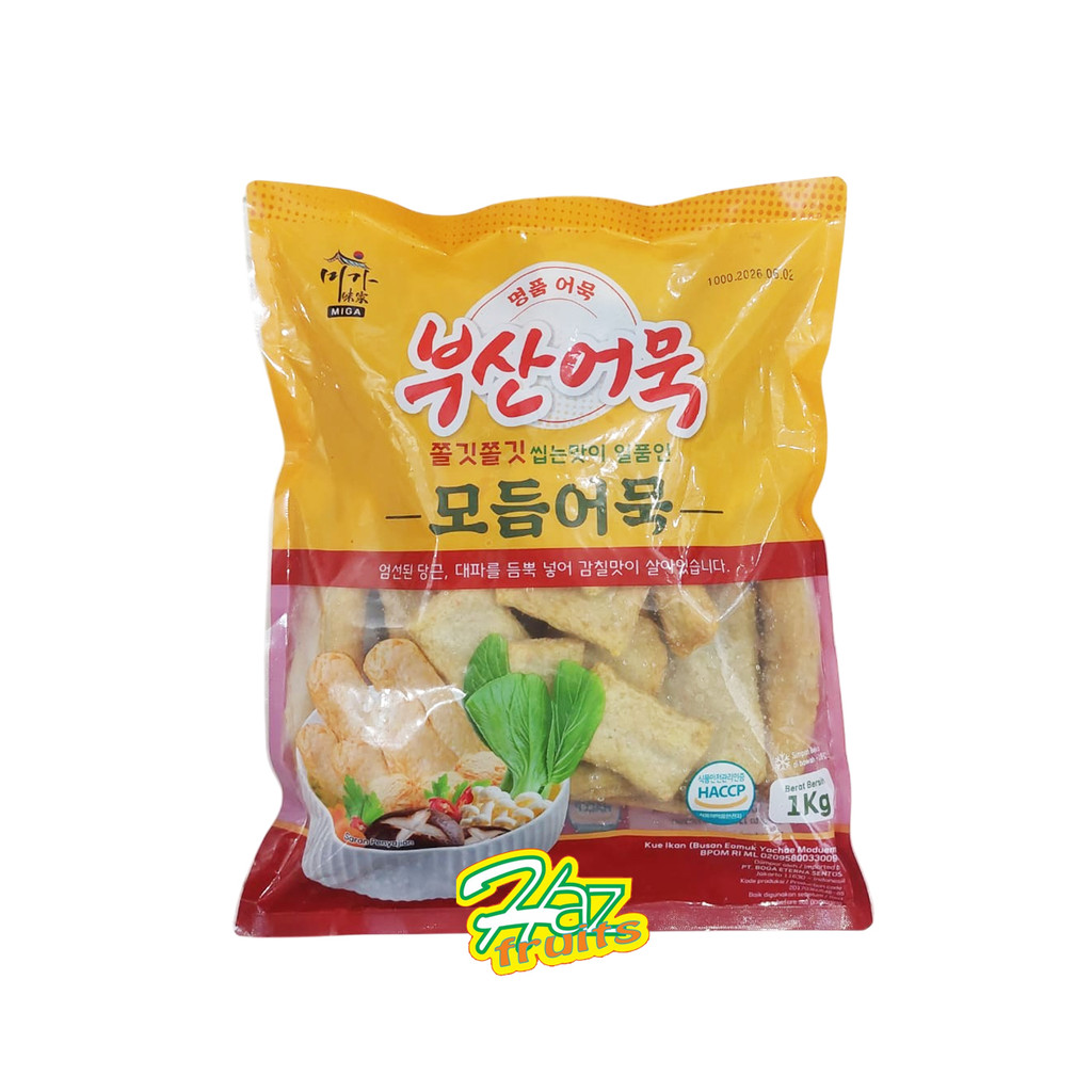 

MIGA Eomuk Kombinasi 1 Kg / Odeng Kombinasi Korean/ Eomuk / Fish Cake - 1 Kg