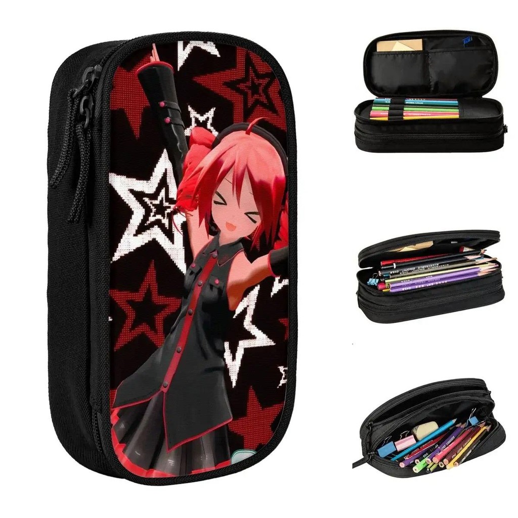 

Kawaii Kasane Teto Pencil Cases Creative Pen Holder Bags Student Big Capacity Office Gift Pencilcases