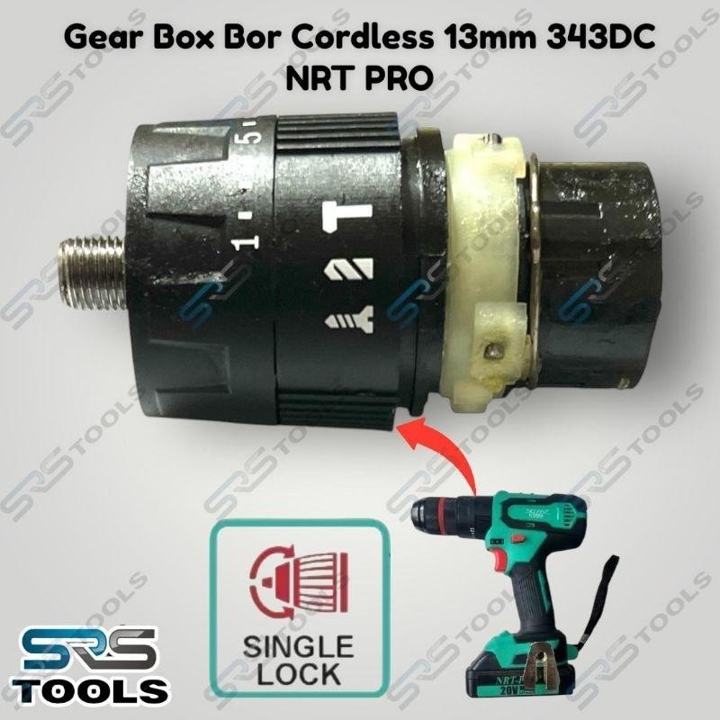 NRT PRO GearBox Mesin Bor Cordless 20V 343DC / Gear Box Bor Cas 20 V 1/2 Inch 13 mm 20 Unf Sparepart
